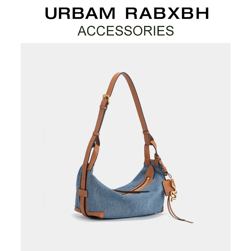 URBAMRABXBH帆布牛仔腋下枕头包