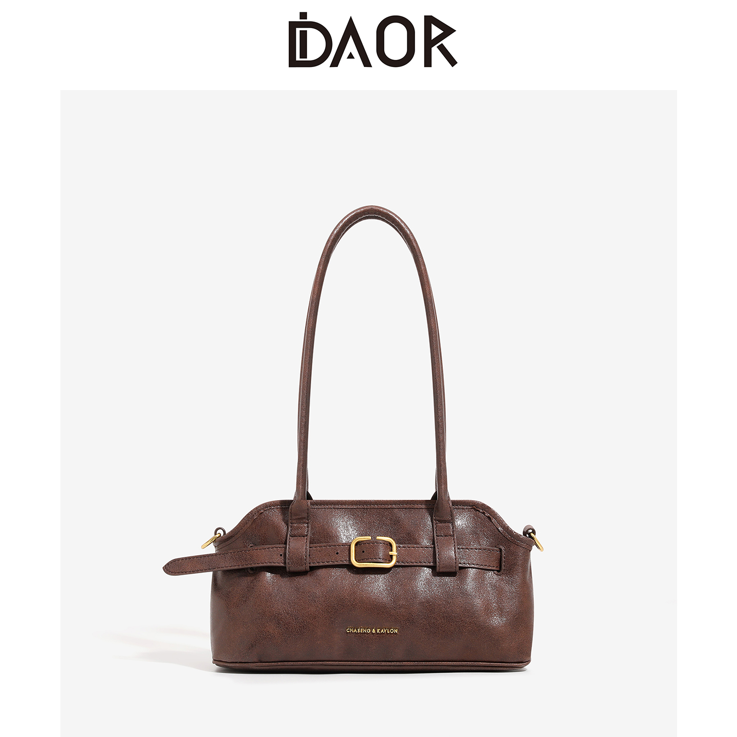 DAOR小众设计长柄复古法棍腋下包