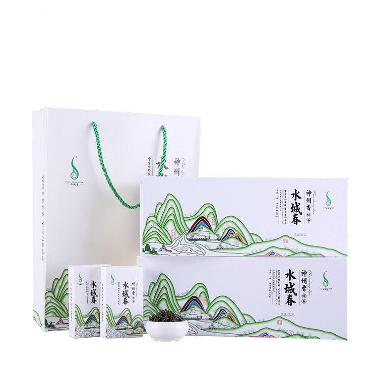 2026新茶叶贵州高山绿茶水城春茶神州香雨前茶150gx2条送礼送领导