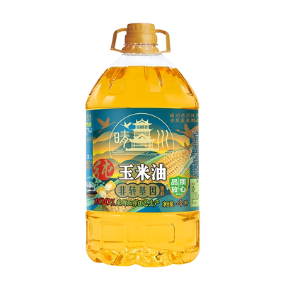 福达坊晴川物理压榨纯玉米油4L(黄鹤楼系列)