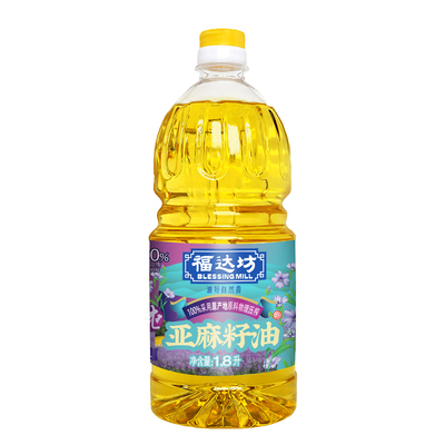 福达坊100%冷榨亚麻籽油1.8L