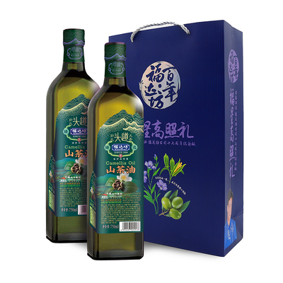 福达坊“郭氏天香”纯山茶油750礼盒装  750ml*2瓶