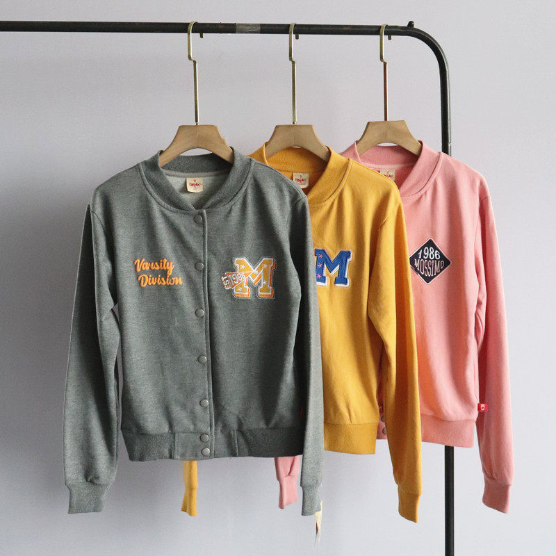 春秋季外贸新款女装韩版百搭简约时尚小个子显瘦棒球服休闲外套女