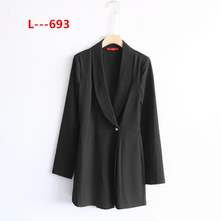 外贸新款 上衣休闲短裤 孤品女装 宽松显瘦长袖 连体衣女 简约时尚 春季