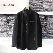 秋冬季 外贸新款 韩版 男装 百搭简约时尚 厚实保暖毛呢休闲上衣外套男