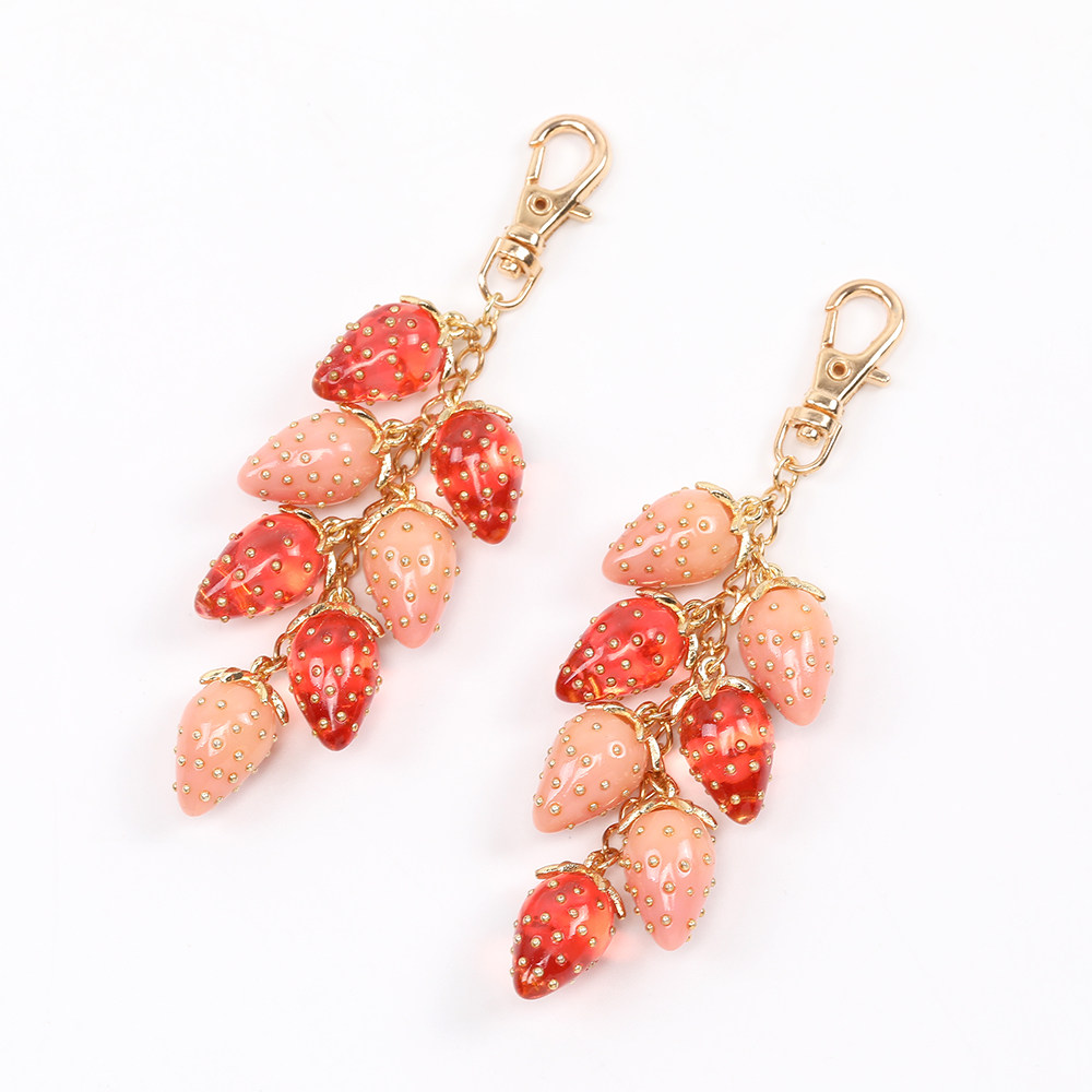 日本beads&parts树脂草莓挂件