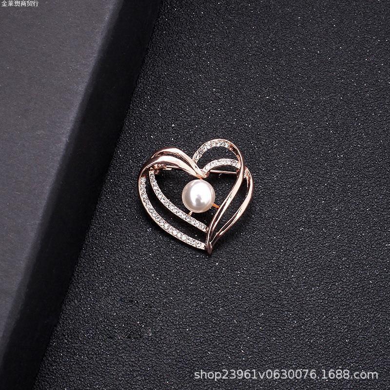 秋冬子母猫水钻胸针高档气质胸花复古别针防走光胸针大衣配饰