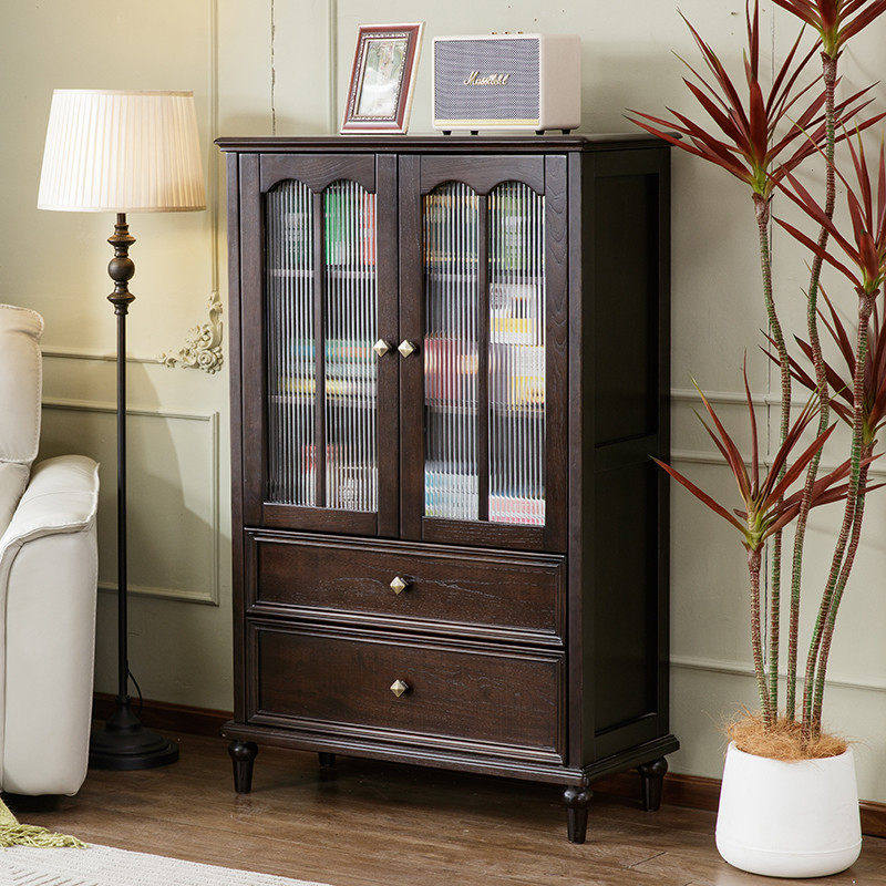 新款2024爆款美式纯实木电视柜酒柜一体组合成品客厅靠墙展示柜子