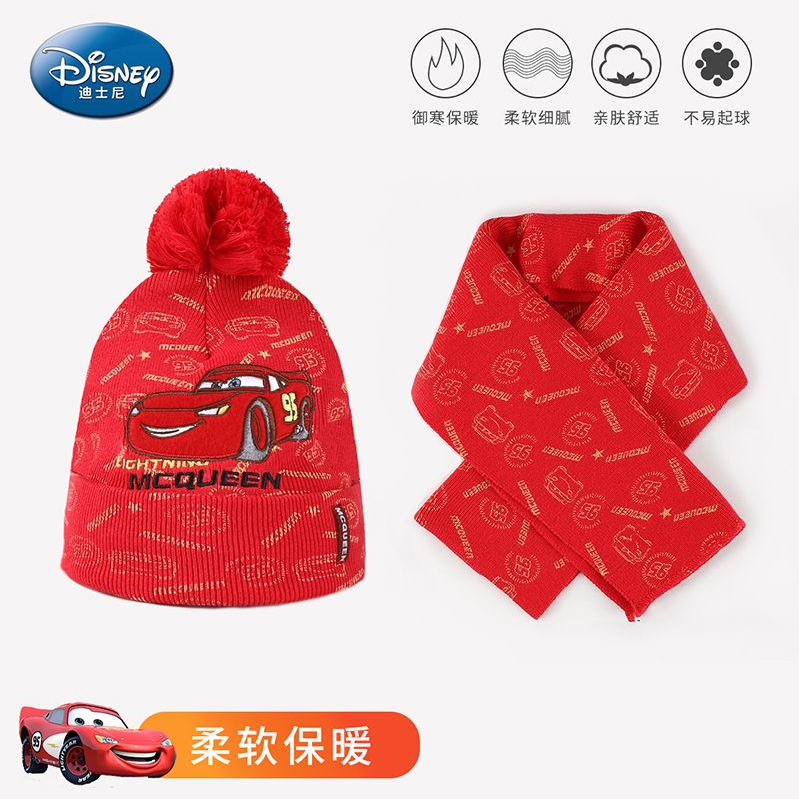 迪士尼中小童毛线帽子围巾组合