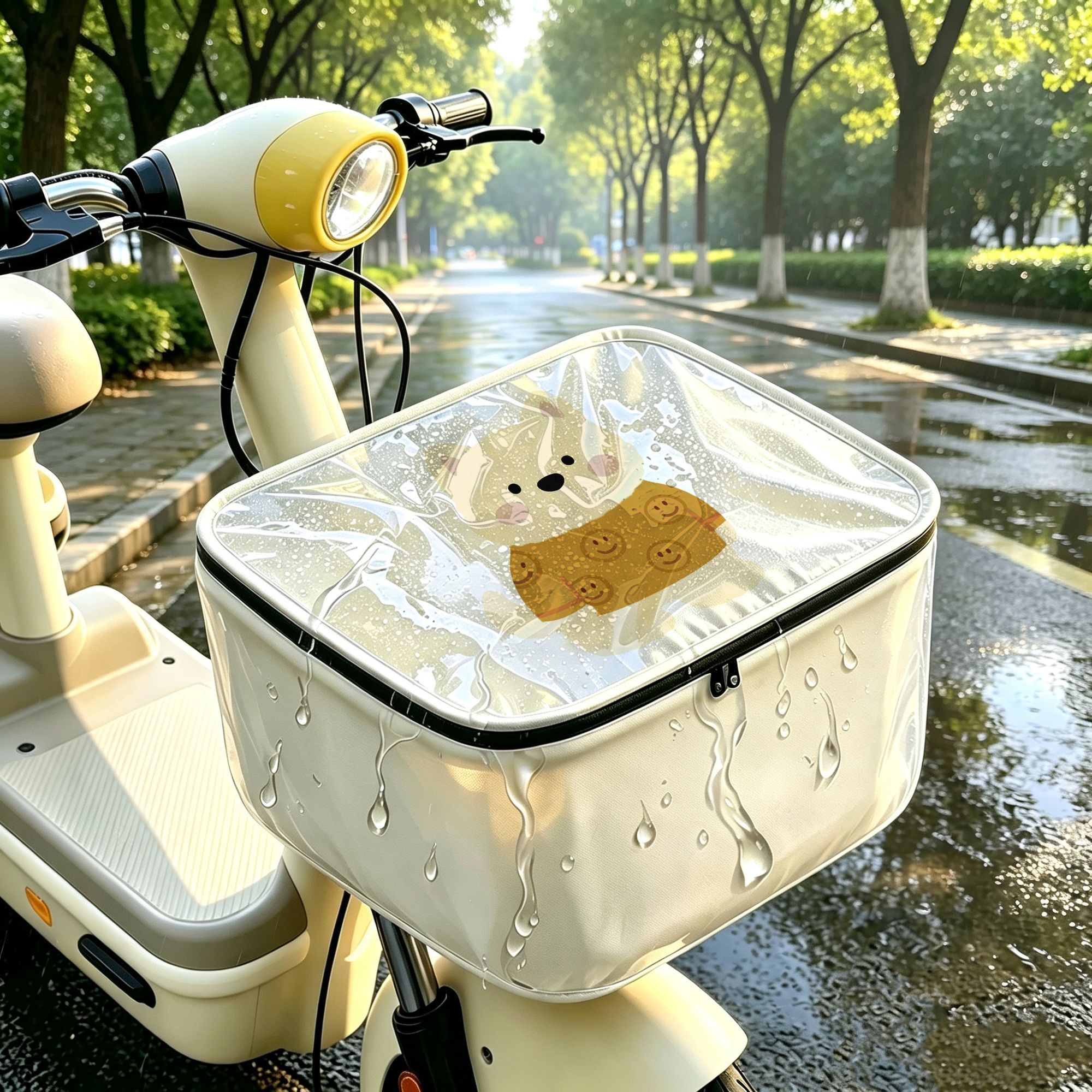 电动车前筐防雨罩罩电车通用自行车电瓶车篮子防水袋车篓车筐