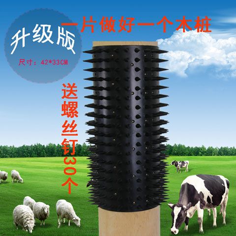 大号牛体刷一桩一片软塑料材质牧区农场牛牛挠痒刺牛羊蹭痒痒神器