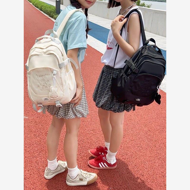 hollokitty日系kt甜美少女书包学院风大学生双肩包2024新款背包女