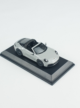 MINICHAMPS 1:64 保时捷 911 992.2  TARGA 4 GTS 浅灰 合金车模