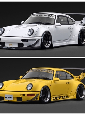 [程逸预售] IG 1:18 RWB 964 白色 黄色 树脂车模