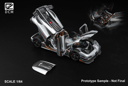 新品定 DCM 1:64 柯尼塞格 one:1 合金全开汽车模型