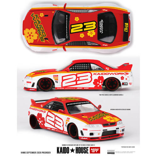 [程逸预售] Kaido MINIGT 1:64 尼桑 Skyline R33 #23 合金车模