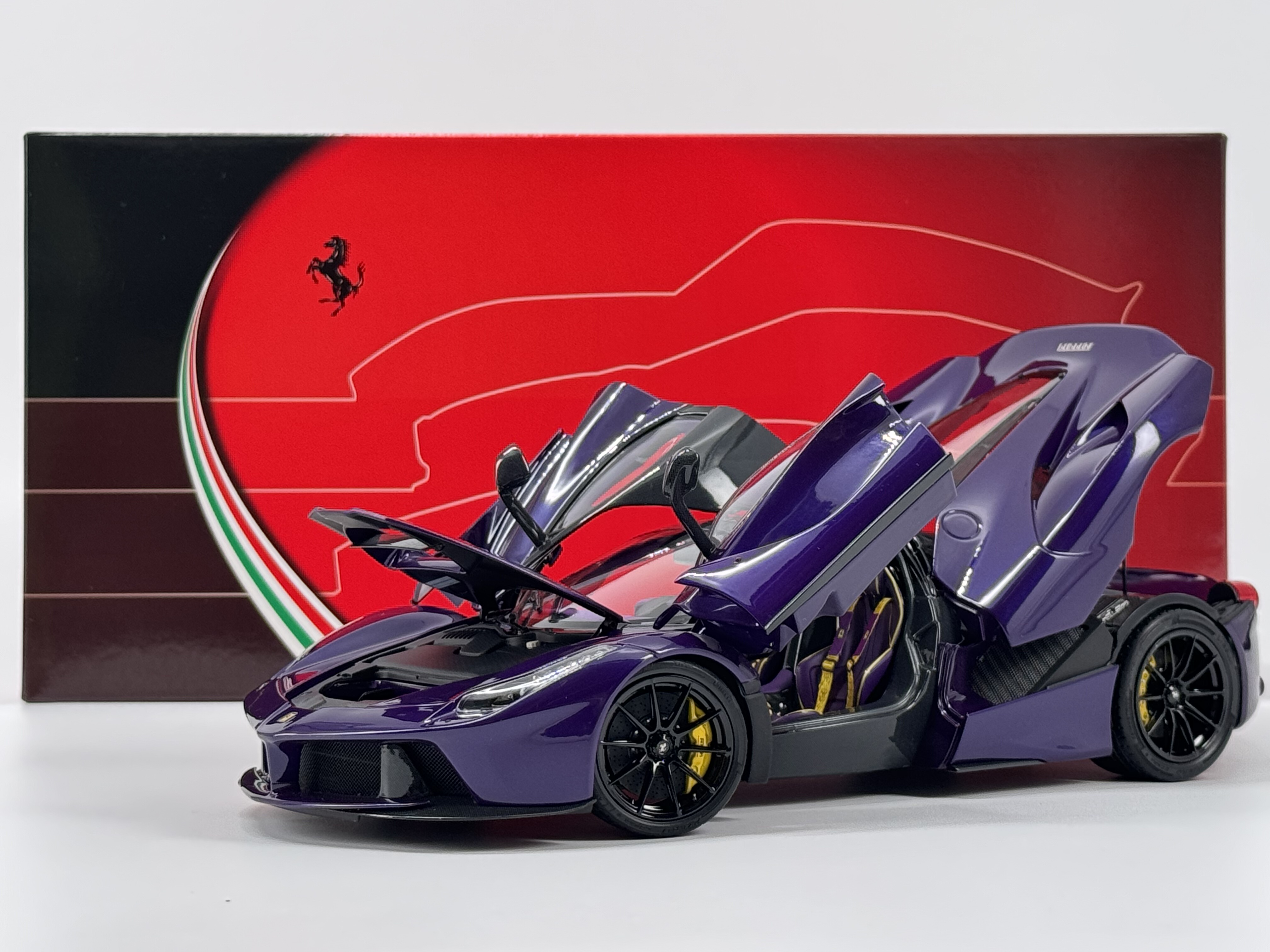 BBR 1:18 法拉利 拉法 Laferrari 迪拜紫 合金全开汽车模型