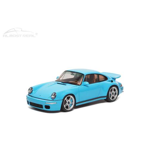Almost Real AR 似真 1:18 保时捷 RUF CTR 天空蓝 合金全开车模
