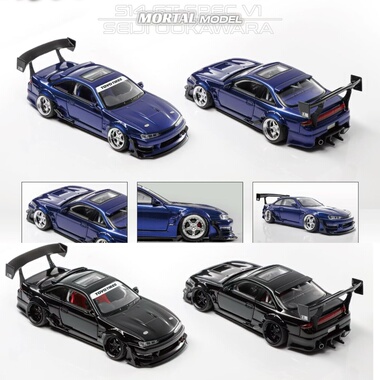 Mortal Model 1:64 尼桑 Silvia S14 GT SPEC V1.1 改装合金车模