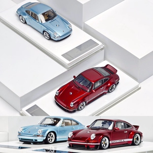 银蓝合金车模 北京展HEC DLS 金属红 Coupe Zincit Singer