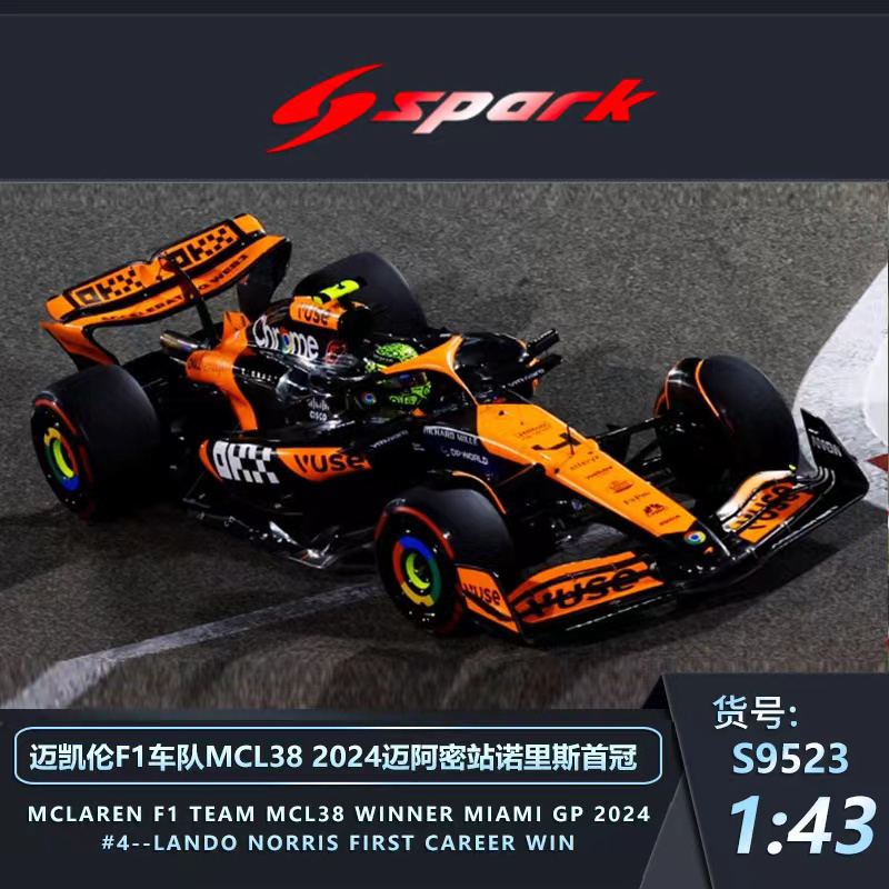 迈凯伦F1澳大利亚2024车模Spark