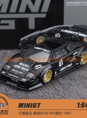 MINIGT 1:64 兰博基尼 康塔什 Countach LB 黑色 合金车模 1081