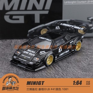MINIGT 1:64 兰博基尼 康塔什 Countach LB 黑色 合金车模 1081