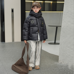 儿童短款羽绒服冬季2026新款男童防风加厚女童中大童保暖百搭外套