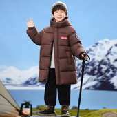 男童女童冬季 2025新款 羽绒棉服加厚中长款 棉袄中大童过膝洋气外套