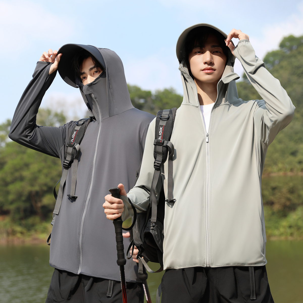 蕉下客户外防晒衣男款夏季防紫外线冰丝连帽钓鱼防晒服2025新款