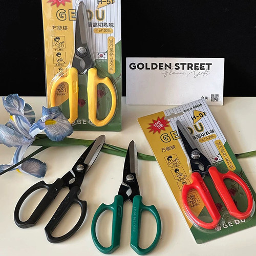 韩版花艺师专用花艺剪刀修剪花枝花艺插画修枝剪园艺工具家用剪刀