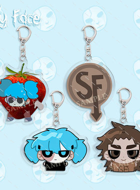 SallyFace钥匙扣夹层亚克力谷子