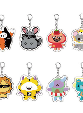 他泰CP周边夹层钥匙扣谷子可爱同人GMMQ版普明jaidee卡通挂件礼物