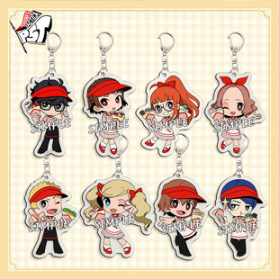 女神异闻录5联动同人亚克力钥匙扣雨宫莲坂本龙司挂件二次元礼物