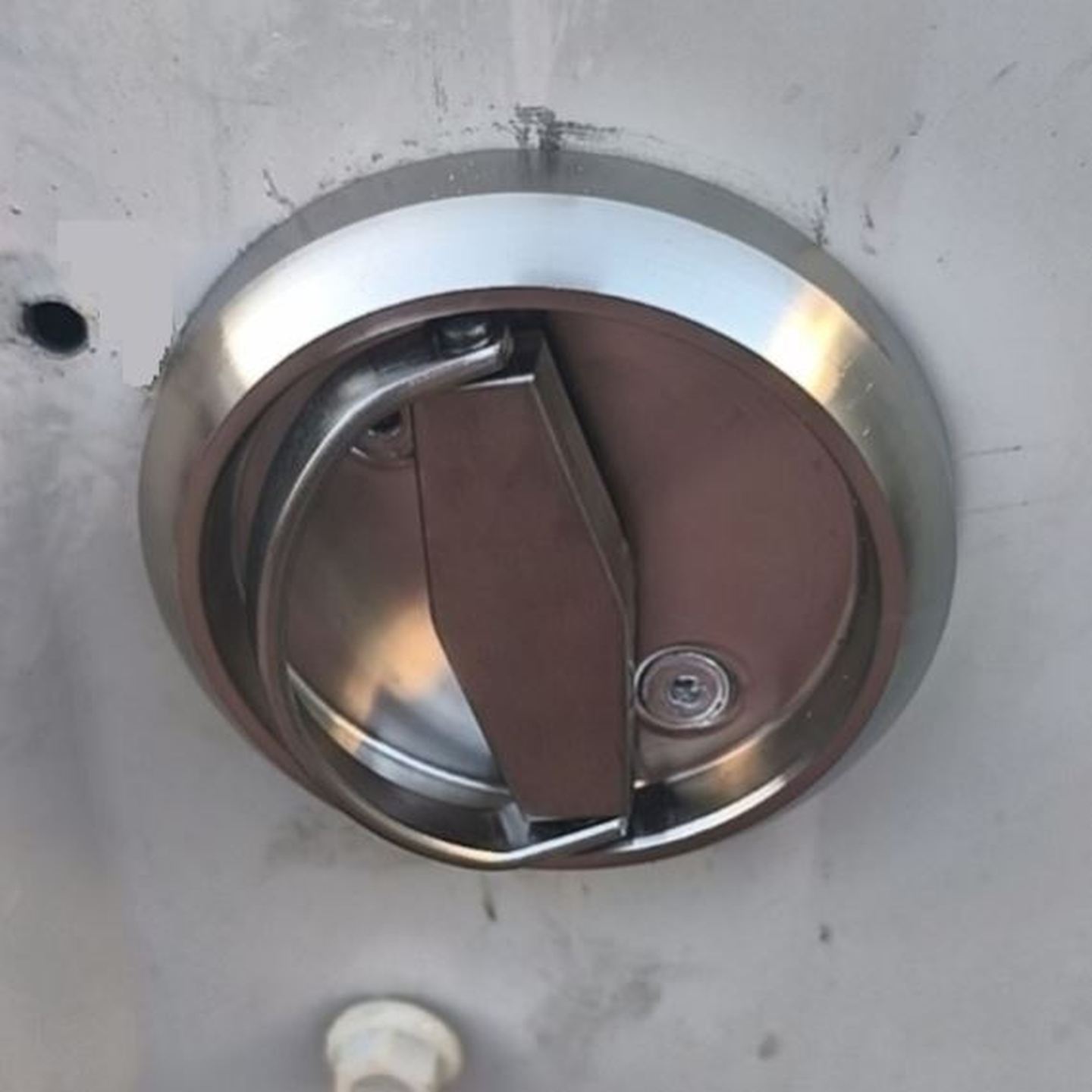 过道门暗拉手不锈钢拉环门锁卫生间圆形拉手明装拉环把手消防栓门