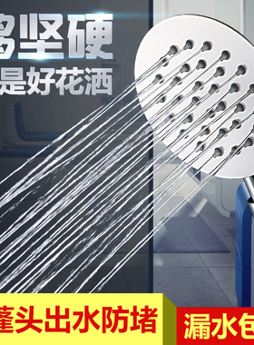 304不锈钢花洒喷头增压淋雨单头家用热水器加压莲蓬头淋浴头套装