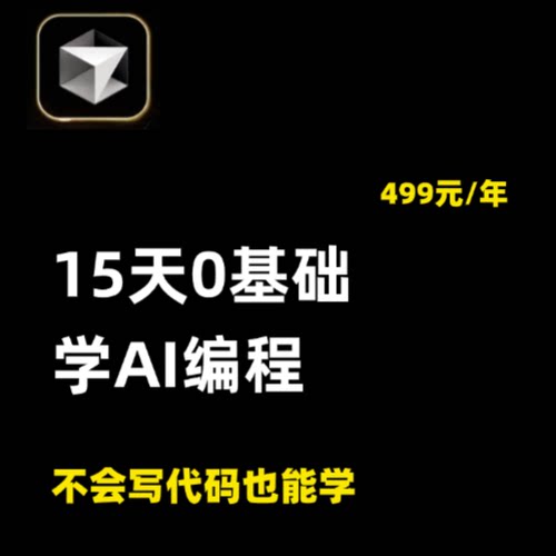 0基础AI编程实战教学体验课（设计服务）