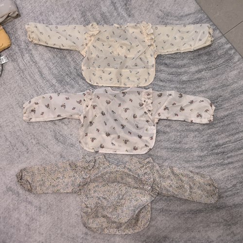 cottoli花朵小号长袖反穿衣