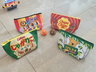 日本同步 1000 薯条 可爱考拉 食品包装 大号化妆包 笔袋 多色