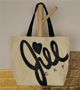 JILL 手提袋 爱心图案 购物袋 便当包 单肩包 catmimi55