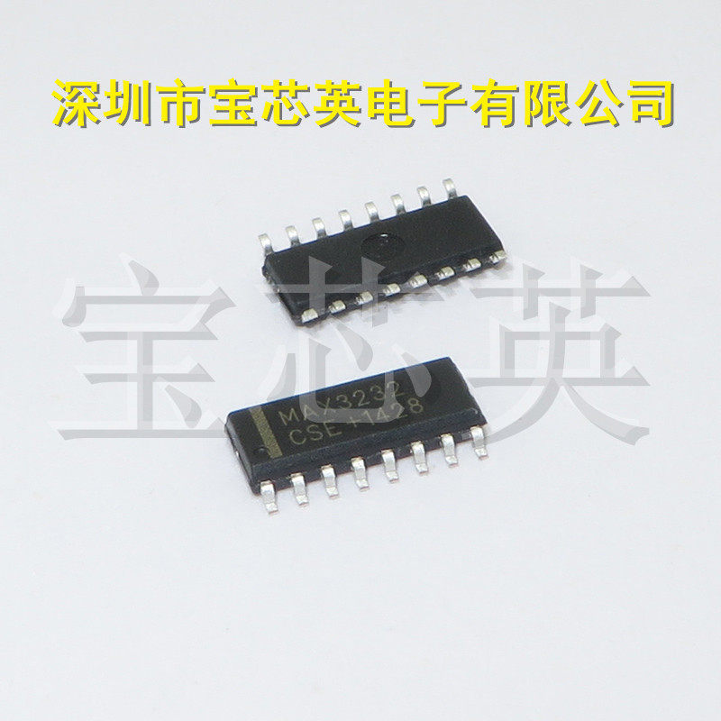 MAX3232CSE+T 真RS-232收发器 半导体 集成IC芯片 SOP16