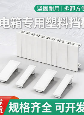 PZ30配电箱挡片回路箱盖板ABS塑料挡板C45空开补位片补充板填空件