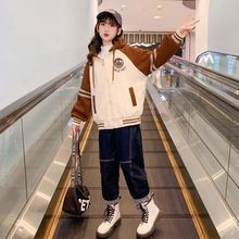 女生春秋款外套2025新款中学生春季笑脸外衣女大童女孩春装初中生