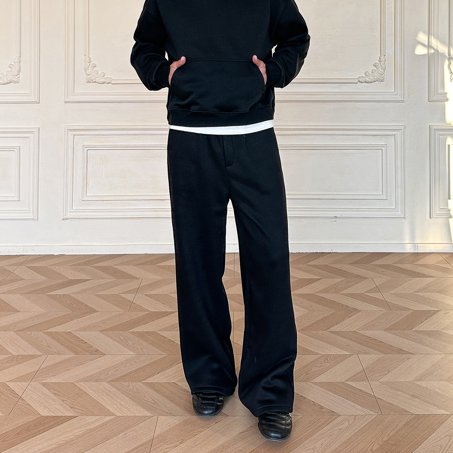 ALLFIT「口粮神裤」430g仿西装A字卫裤奥利绒三本针宽松棉长裤男,男装,卫裤,淘宝优惠券,粉丝福利购,淘宝优惠卷