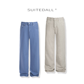 ALLFIT 男 阿苏特染宽松直筒四色百搭户外休闲法工裤 珠帆布工装 裤