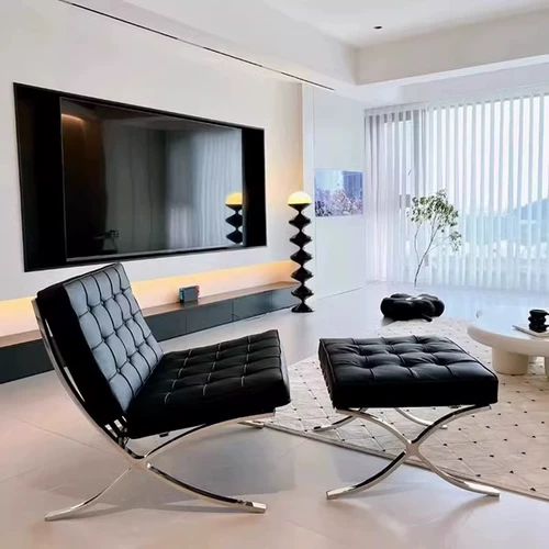 Северная Барселона Стул Барселона Стул Кожаный Дизайнер одиночного дивана Ленивый Стул Столт