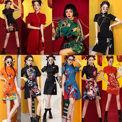 旗袍新款2024小个子中式改良女中国少女款年轻国潮新风年女装秋冬