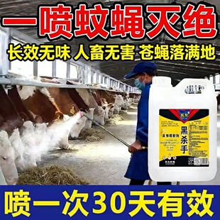 黑杀手灭苍蝇药蚊子药蚂蚁药跳蚤飞虫杀虫剂家用食堂养殖场喷雾剂