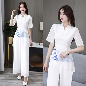 2024新款酒店沐足洗浴工作服长裤足浴足道会所技师服美容师工衣女