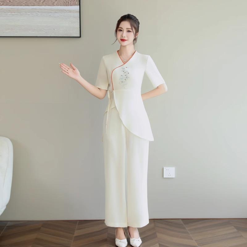秋冬新款足浴技师工作服